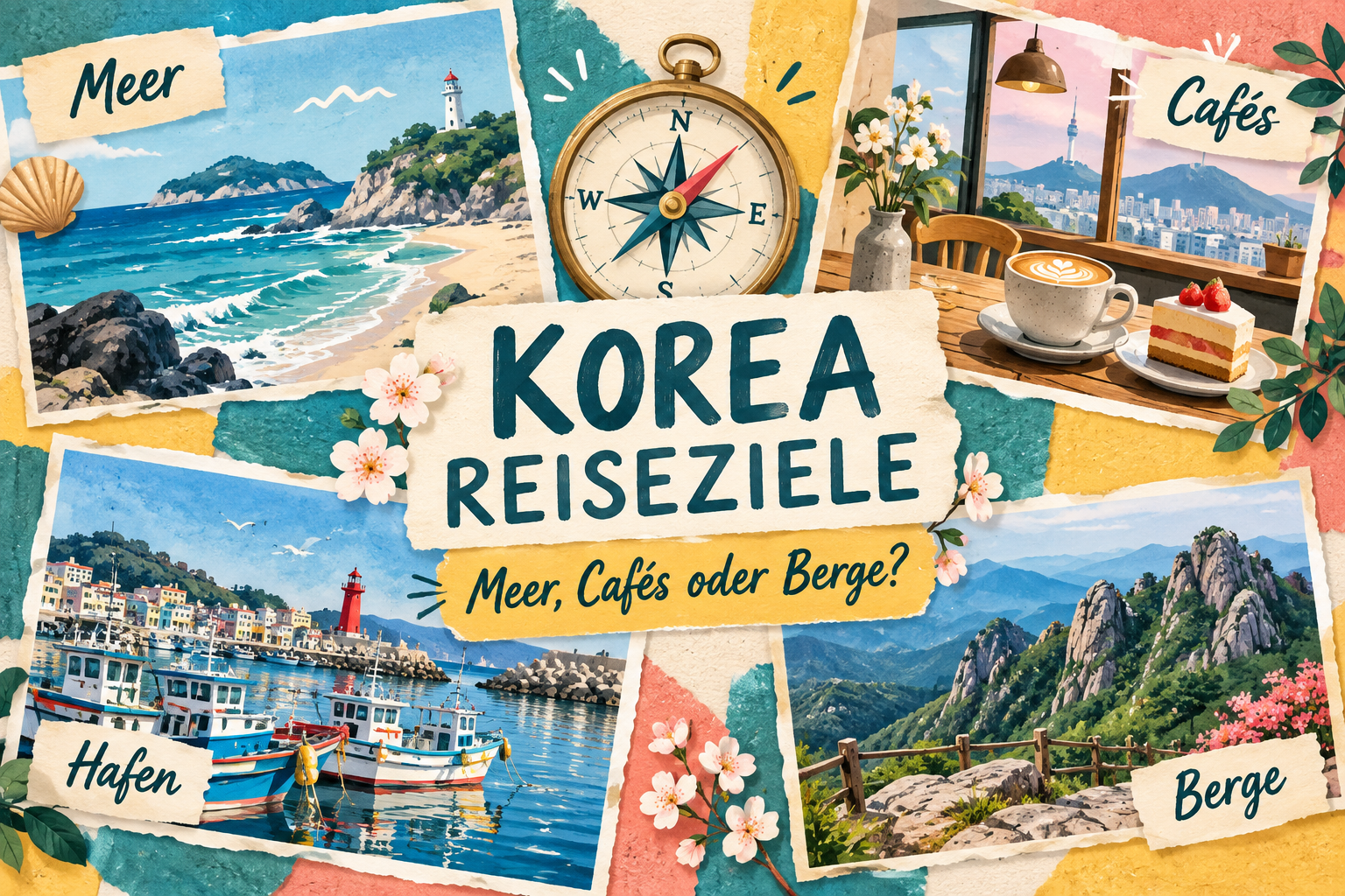 Korea-Reiseziele: illustrierter Überblick von Küste bis Berge